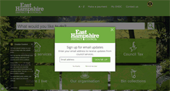 Desktop Screenshot of easthants.gov.uk