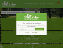 Tablet Screenshot of easthants.gov.uk